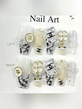 CC Logo Handcrafted Press on nails